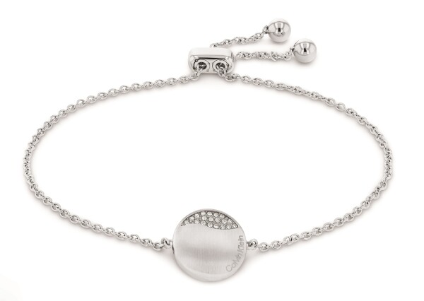 Calvin Klein Slušivý oceľový náramok s kryštálmi Minimal 35000134