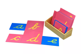 Moyo Montessori Moyo Montessori Hmatové písmená (písacie písmo - malé - americká norma)