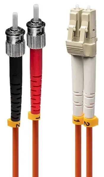 Lindy LC/ST OM2 1 m / Optický duplexní kabel / Multimode / 50/125 µm (46490)