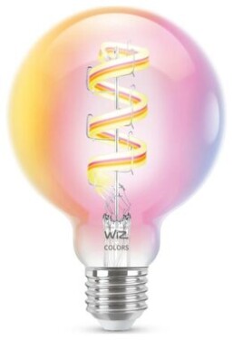 Philips WiZ Colors G95 E27 6.3W / Múdra farebná žiarovka / 470 lm / 2200-6500 k / stmievateľná (929003267201)