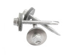 Skrutka z nehrdzavejúcej ocele (bimetal s podložkou) A2, strieborná, 5,5 × 50 mm – 20 ks / bal.