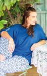 Pyžamo Kľúč LNS 721 A25 Viskóza 3/4 S-XL modrá S