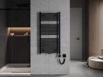 MEXEN/S - Ares radiátor + vykurovacia tyč 1200 x 600 mm, 600 W, čierna W102-1200-600-6600-70