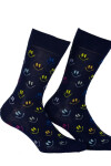 Vzorované pánske ponožky PERFECT MAN-CASUAL BLACK G95 39-41