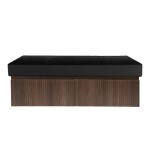 Kúpeľňová skrinka s umývadlom SAT Evolution 118x30x44, 8 cm orech mat SATEVO120NAU2B SATEVO120NAU2B