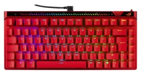 Asus ROG Falchion Ace 75 HE červená / Herná klávesnica / mechanická / ROG HFX V2 / RGB / DE Layout (90MP047H-BKDA60)