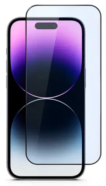OEM tvrdené sklo Edge to Edge Apple iPhone 15 PLUS čierny okraj / Ochranné sklo / Lepenie cez celý displej (197877)