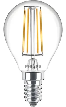 Philips LED Classic P45 E14 číra / Žiarovka / 40W náhrada / teplá biela / nestmievateľná (929001890455)