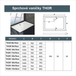 H K - Sprchovací kút MELODY F5 90x76 cm s jednokrídlovými dverami s pevnou stenou, (dvere 90cm / bočná stena 76cm) vrátane sprchovej vaničky z liateho mramoru SE-MELODYF59076/THOR-90x76