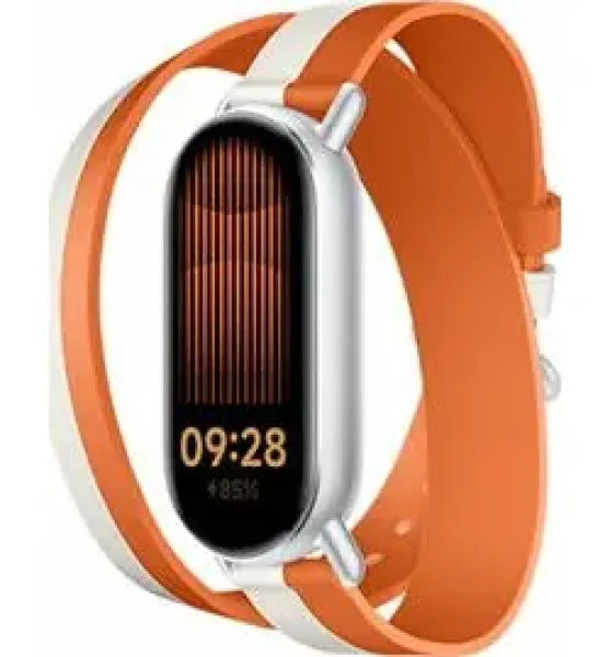 XIAOMI Dual-tone kožený opasok bielo-oranžová pre XIAOMI 140-180 mm (BHR8724GL)