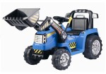 Mamido Detský elektrický traktor Power s radlicou modrý