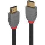 LINDY HDMI prepojovací kábel Zástrčka HDMI-A, Zástrčka HDMI-A 5.00 m čierna 36965 4K UHD HDMI kábel; 36965