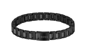 Hugo Boss Čierny pánsky náramok z ocele Candor 1580752