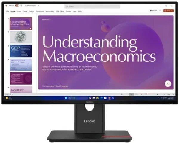 24" Lenovo ThinkVision T24D-40 čierna / IPS / 1920 x 1080 / 4ms / 250cd / 1500:1 / DP+HDMI+USB-C / VESA / Pivot (64B9GAT1EU)