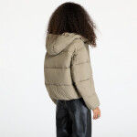 Bunda Calvin Klein Jeans Logo Short Hooded Puffer Jacket Gray L