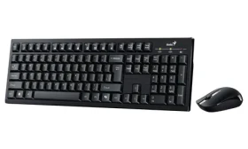 Genius KM-8101 čierna / Bezdrôtový set 2.4GHz mini reciever / Copilot / USB / CZ+SK layout (31340014413)