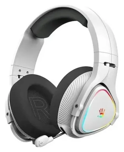 A4Tech Bloody MR710 sivá / Herné slúchadlá s mikrofónom / 2.4 GHz / Bluetooth 5.3 / 3.5mm jack / Mikrofón výsuvný / RGB (A4TSLU47752)