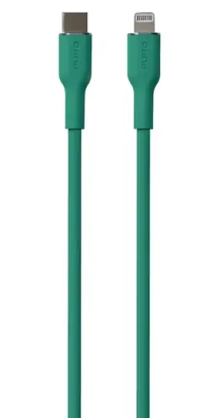 Puro Soft zelená / Dátový kábel USB-C - Lightning / MFi / 12W / 1,5m (PUCAPLTUSBCICONDKGRN)