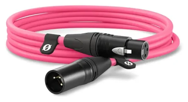 Rode XLR3M-P ružová / XLR kábel / XLR (M) - XLR (F) / 3 m / Canare / Neutrik (XLR3M-P)