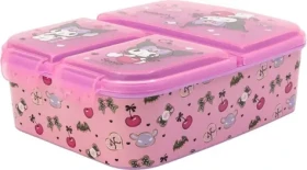 STOR Multi Box na desiatu Kuromi / Box na desiatu / 3 priehradky / bez BPA (88320)
