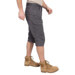 Bushman Pánske 3/4 pánske kraťasy Oli, tmavošedé 40