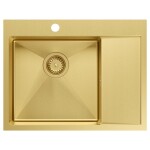 Quadron Quadron - Oceľový drez RUSSEL 116 Gold HB7911PVDBSG1