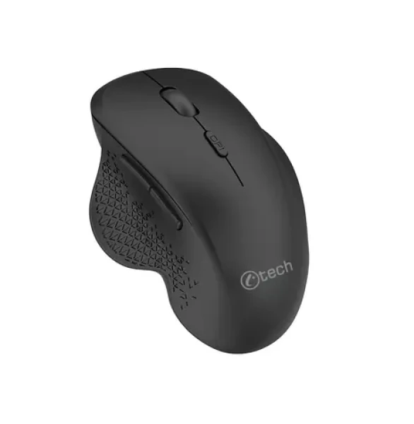 C-tech WLM-14BK čierna / Bezdrôtová optická myš / 1600DPI / 6 tlačidiel / BT5.0/2.4GHz / 1xAA (WLM-14BK)