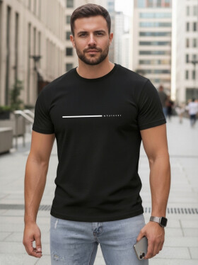Pánske bavlnené tričko s nápisom „Whatever“, čierne, FashionStreet NX5128R L