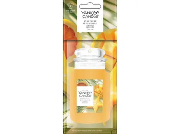 Yankee Candle Starfruit Sunshine Vôňa Do Autá - Papierová Visačka (5038581185699)