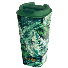 Quokka Vaso Cafe Doble Pared 450ml Jungle / Termohrnček / dvojitý plastový plášť (8412497402250)