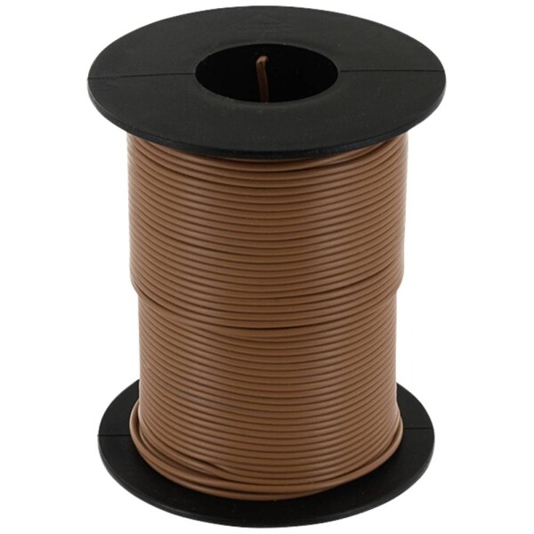 Econ connect KL025BR50 opletenie / lanko, 1 x 0.25 mm², hnedá, 50 m; KL025BR50
