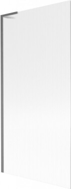 MEXEN/S - Next L vaňová zástena FIX 90 x 150, prúžky, grafit kartáčovaná 895-090-000-03-09-66