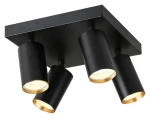 Immax NEO PUNTO-4S SMART / Bodové svietidlo štvorec / 4 hlavy / GU10 4,8 W / RGB + CCT / Zigbee 3.0 / TUYA (07267Z)