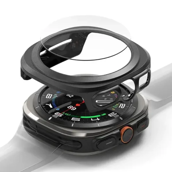 Ringke Slim + Tempered Glass Samsung Galaxy Watch Ultra 47mm čierna / Ochranný kryt / Tvrdené sklo
