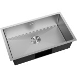 MEXEN - Trixo oceľový drez 1-bowl 750 x 440 mm, nerez 6415751000-01