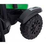 Mamido Detský elektrický traktor BLAST s prívesom 2x200W zelený