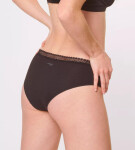 Dámske nohavičky GO Ribbed R Hipster C2P - BLACK - black 0004 - SLOGGI BLACK M