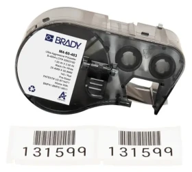 BRADY ToughBond B-483 polyesterové štítky / Štítky do tlačiarne / lesklé / biele / 140 ks (M4-60-483)