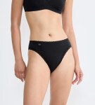 Dámske nohavičky sloggi 24/7 Cotton Lace Tai C3P - čierne - SLOGGI BLACK 40