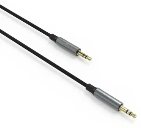 FIXED Link Space Gray / Audio kábel / 3,5 mm jack - 3,5 mm jack / opletený / 1,5 m (FIXA-JJ15-GR)