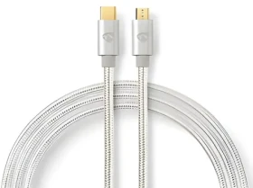 Nedis USB-C - Micro-B USB 2.0 opletený / USB kábel / 480 Mbps / pozlátené konektory / 2 m (CCTB60650AL20)