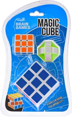 BRAIN GAMES Sada hlavolamov Skladacie kocky a Snake