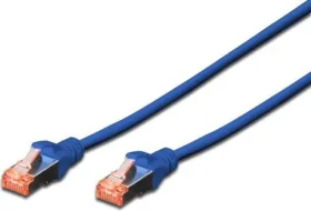 Digitus modrý / Patch kábel / Cat6 / S/FTP / 0,5 m / 2x RJ-45 / AWG 27/7 (DK-1644-005/B)