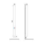 SAPHO - CUBIQ vykurovacie teleso 100x1800 biela mat LQ284
