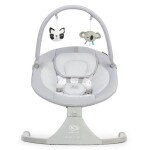KINDERKRAFT Lehátko pohupujúce s melódiou 2v1 Luli grey, do 9 kg