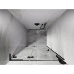 MEXEN/S - Lunar L sprchové dvere krídlové ľavé 95, transparent, grafit kartáčovaná 834L-095-000-66-00-L