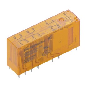 Weidmüller FSR0515024 FG Miniatúrne priemyselné relé, 24 V/DC, 6 A, 1 rozpínací, 5 spínacích kontaktov, 5 ks; 2860030000