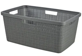 Curver Jute Kôš na bielizeň 46 l šedá (245981)
