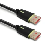 Kábel DisplayPort 2.1 M/M 1,5 m / Video kábel / DisplayPort - DisplayPort / 80 Gbps / M/M (52739)