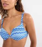 MIX & MATCH LETO - Triumph podprsenka s kosticami a vystuženými košíčkami BLUE 40C